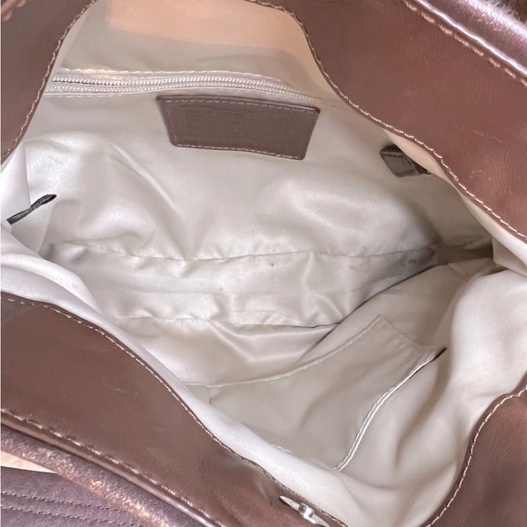 Coach Ashley Op Art Metallic Crossbody Bag - Picture 9 of 11